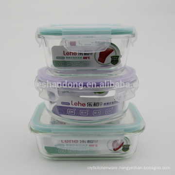 high borosilicate glass storage food container